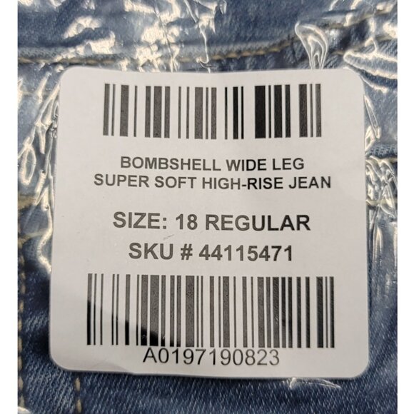 NWT Torrid 18 Bombshell Wide Leg High-Rise Jean 18R - Picture 9 of 10